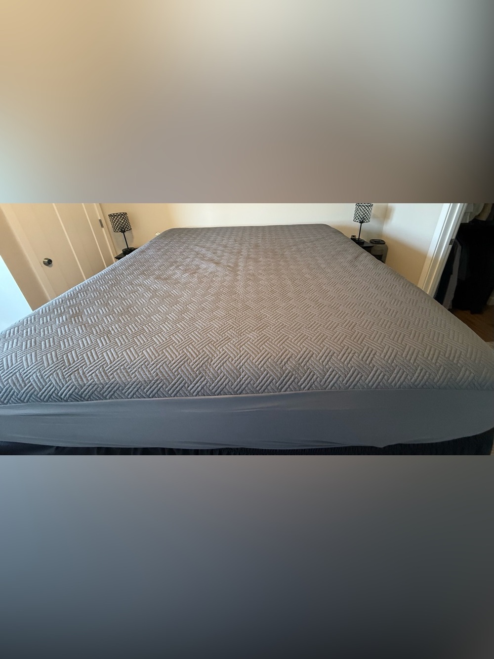 NEW Gray King Mattress Cover
